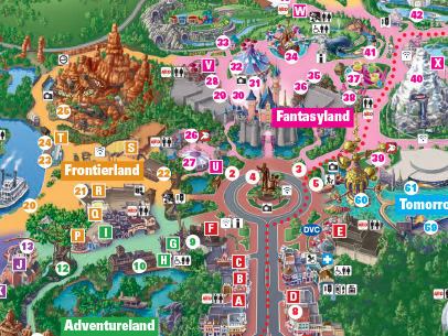 Disneyland Hotel Map