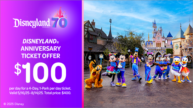Disneyland's 70th anniversary ticket offer