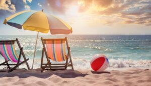 Picture of beach chairs at a beach