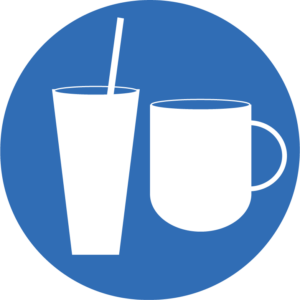 coffee cup / juice graphic