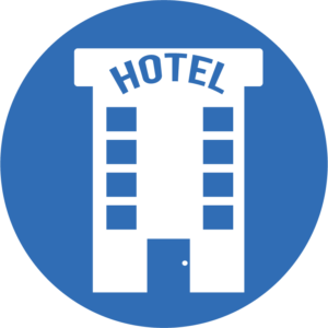 Hotel building graphic