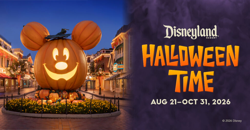 Halloween Time at the Disneyland Resort - graphic